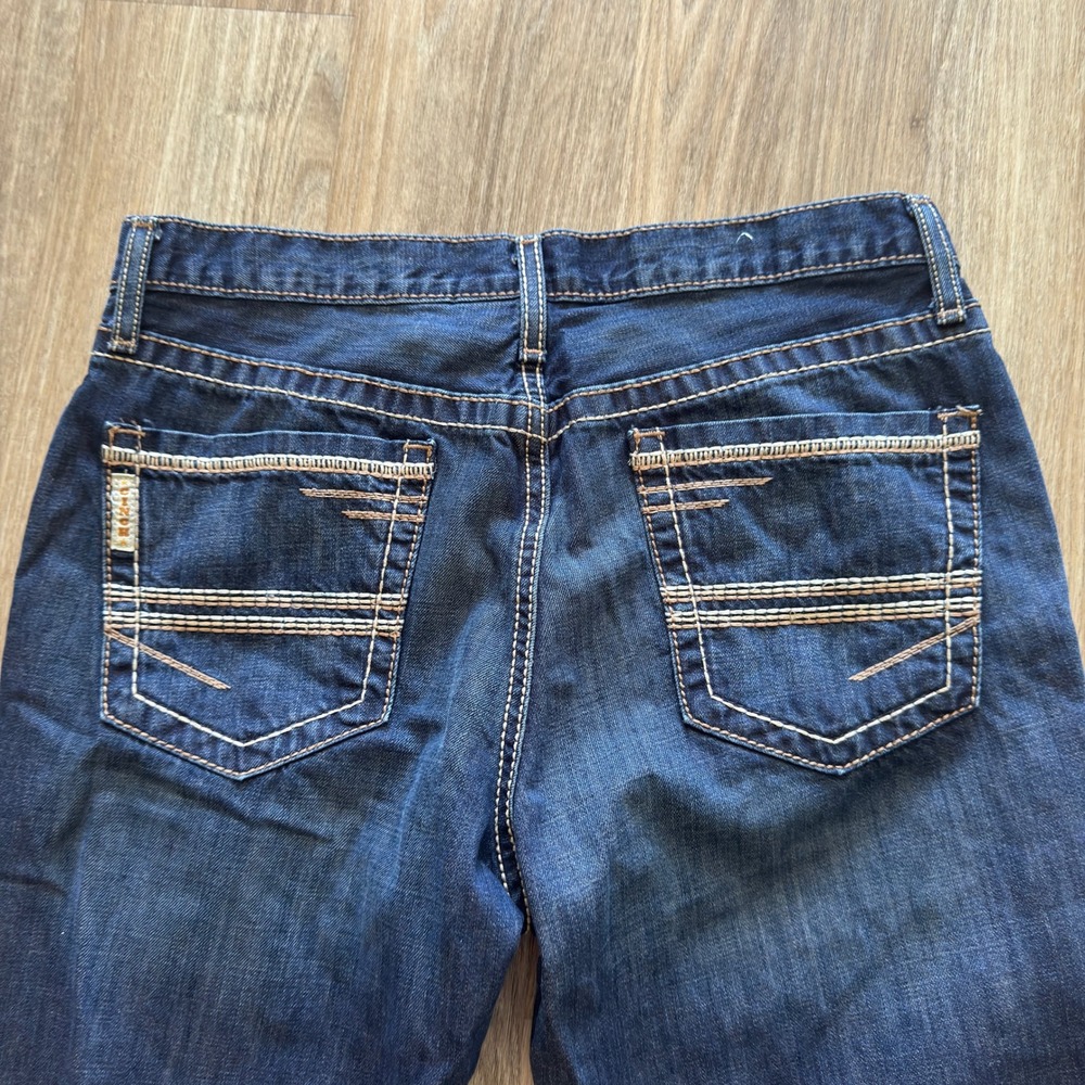 Cinch Ian Slim Fit Bootcut Jeans Mens 33x32 Dark Wash Denim MB69936001 - Picture 4 of 10